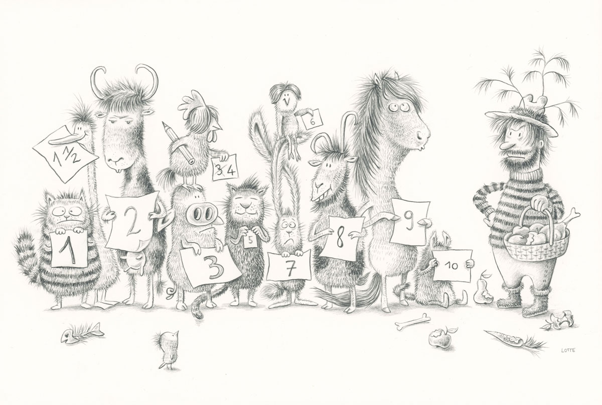 Suspicious Characters - pencil drawing, personal work